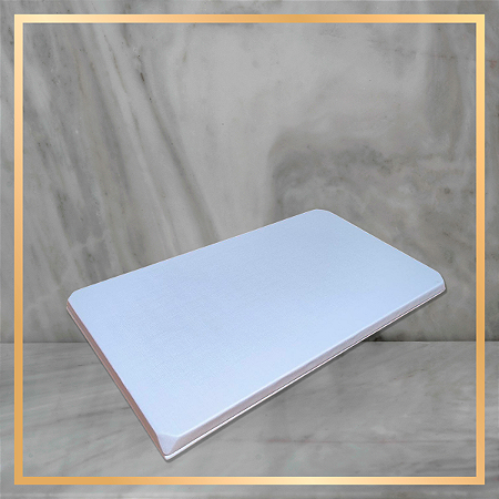 Expositor Base Retangular Forrada Forrada OffWhite - 40x25 cm