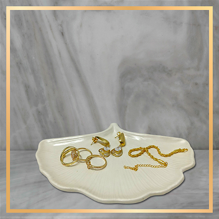 Bandeja de Gesso Pluma Offwhite