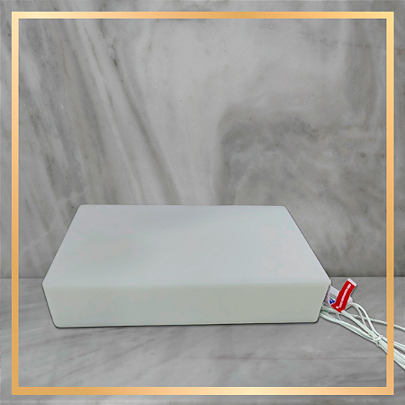 Base Luminária Retangular Com Fio