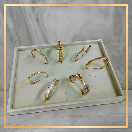 Bandeja para Bracelete Offwhite - 16 Nichos