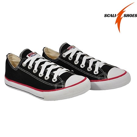 TÊNIS ALL STAR CANO CURTO PRETO - SCALI SHOES