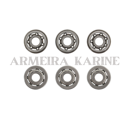 CONJUNTO DE BUCHAS ROLAMENTADAS 8MM GEARBOX V.2 / V.3 [ROSSI]