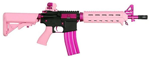AEG CM16 MOD. 0 UPI EDITION AIRSOFT RIFLE PINK / BLACK [G&G]