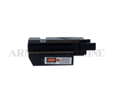 EMISSOR DE LASER P/ AIRSOFT COM AJUSTE E TRILHO 22MM [ROSSI]