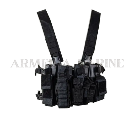 COLETE TÁTICO MODULAR PRETO CHEST RIG [ROSSI]