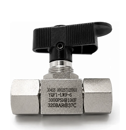 Válvula Esfera Fêmea 3/8 Npt 3000-4500 Psi Inox 304