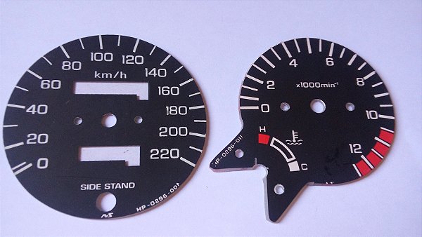 Mostradores CB 500 e par ponteiros translucidos