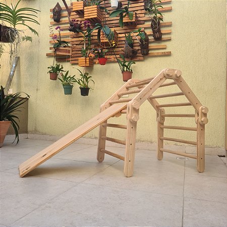 Triângulo Pikler Transformável (Tamanho Padrão) com Rampa Simples