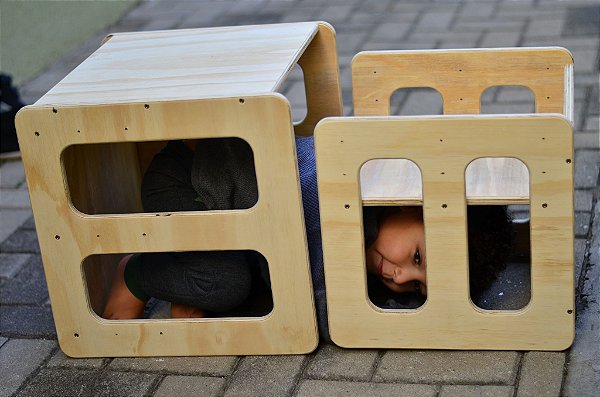 Cadeira Cubo Montessori Muntifuncional