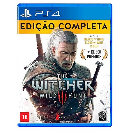 JOGO THE WITCHER III WILD HUNT - EDIÇÃO COMPLETA PS4