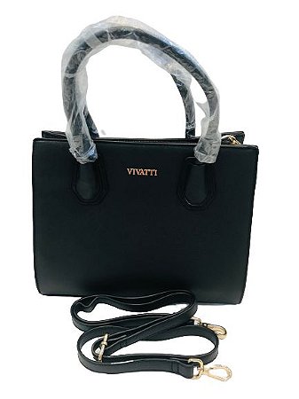 Bolsa vivatti preta Clearance
