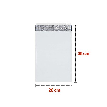 Envelope de Segurança Plástico Bolha 26x36