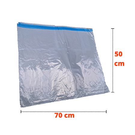 Saco Transparente com Lacre 70x50 - Combo