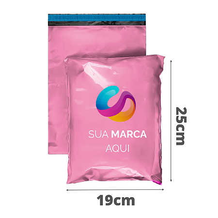 Envelope de Segurança Personalizado Rosa 19X25