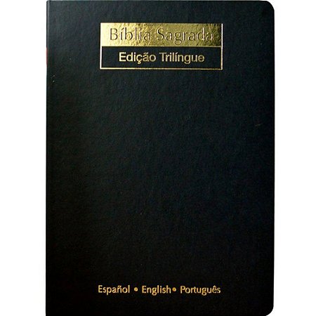 BÍBLIA SAGRADA - EDIÇÃO TRILÍNGUE (NVI) PRETA