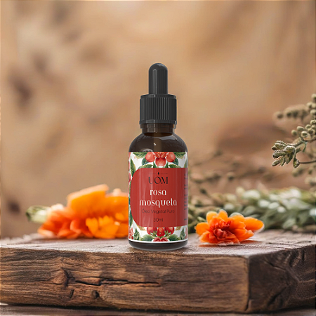 Óleo Vegetal Rosa Mosqueta UOM | Clareamento e Renovação | 30 e 100ml
