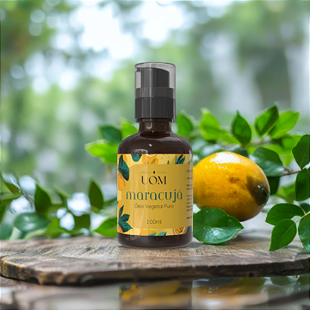 Óleo Vegetal de Maracujá UOM – Equilíbrio e Calmaria Natural para Pele e Cabelos
