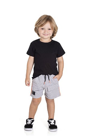 Bermuda infantil masculina em moletinho