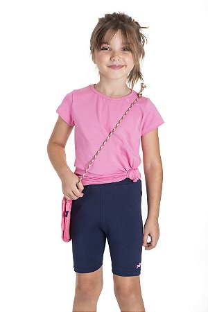 Bermuda infantil feminina em cotton