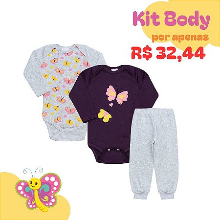 Kit Body Borboletinha