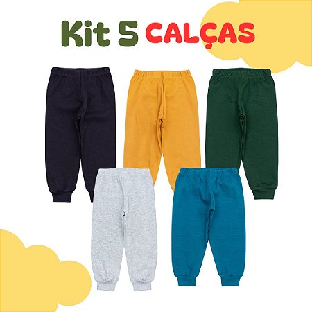 kit 5 calças bebê