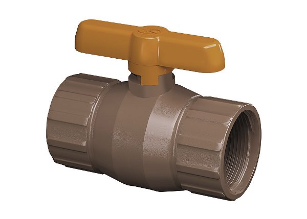 Registro Esfera PVC Rosca Interna c/ Borboleta de 3/4"