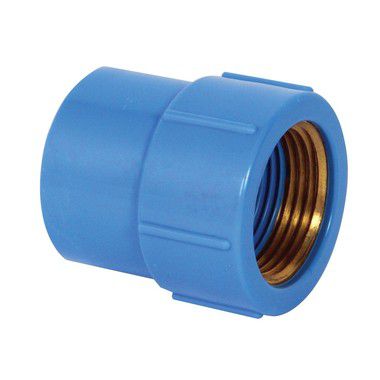 Luva PVC Solda Rosca c/ Bucha Latão de 20mm x 1/2"