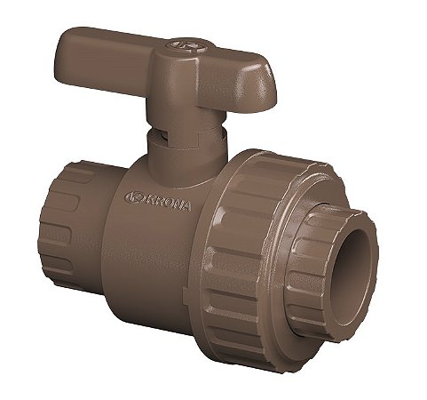 Registro Esfera PVC Roscável c/ União de 2"