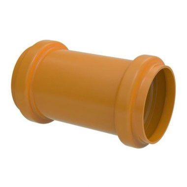 Luva de Correr PVC Ocre JE DN 100mm c/ Anel