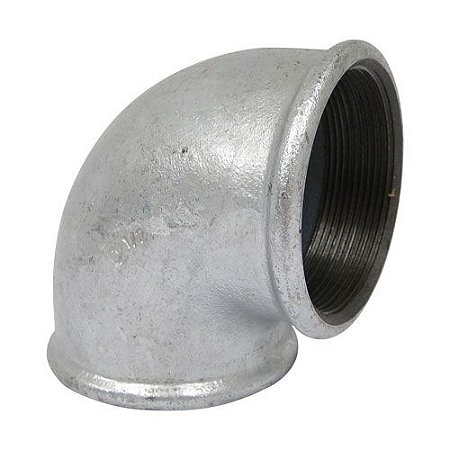 Cotovelo Galvanizado Rosca Fêmea de 2.1/2" x 90º