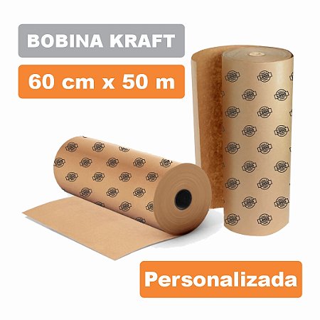 Papel kraft personalizado - bobina