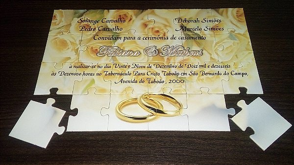 Quebra-cabeça personalizado - CMS Brindes - Lembrancinhas de aniversário -  Brindes