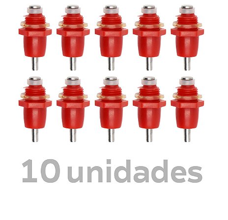 Bebedouro Automático Bico Niple para Aves Galinha Frango Granja - 10un