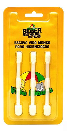 Escova para Higienização Vida Mansa - Blister com 3 unidades