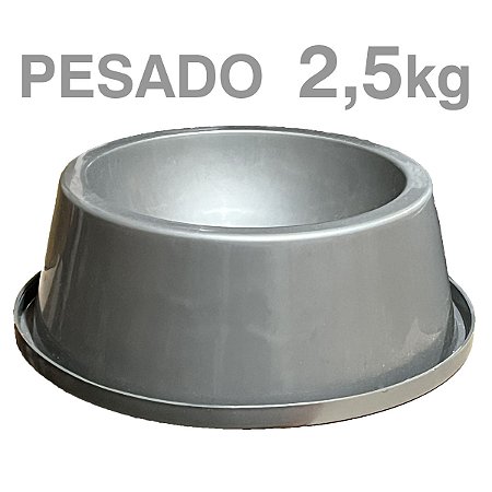 Comedouro Pesado M 850ml com Concreto 2,5kg