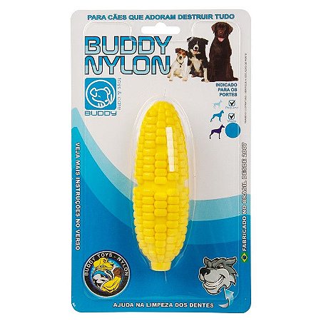 Brinquedo Mordedor Milho Buddy Toys - Nylon resistente