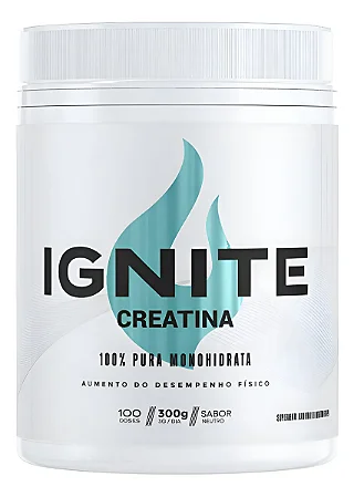 Creatina Ignite 300g Monohidratada Sem Sabor