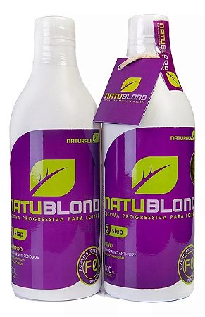 Naturale Escova Progressiva Blond Organica 2x500ml Platinados