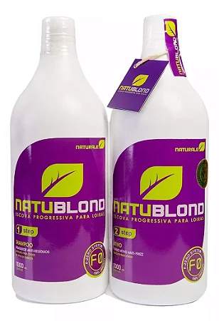 Naturale Escova Progressiva Blond Organica 2x1 Litro Platinados