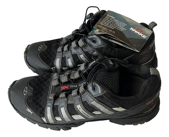 Tênis Double Flow 3x Trail Running Preto - Snake -(vitrine)