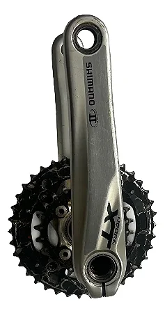 Pedivela Shimano Deore Xt M785 10v Coroa Dupla 38/26d 175mm Cinza (Usado)