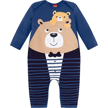 Macacão Bebê Cotton Masculino Kyly
