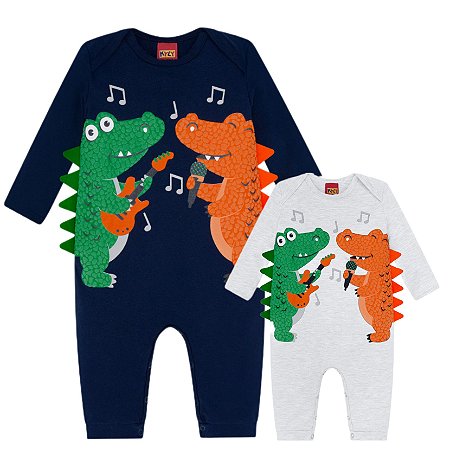 Macacão Bebê Cotton Masculino Kyly