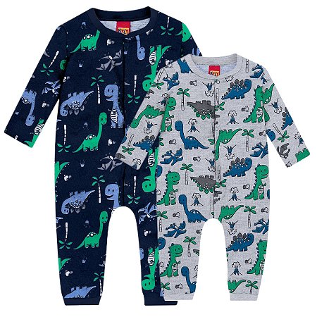 Macacão Bebê Cotton Masculino Kyly