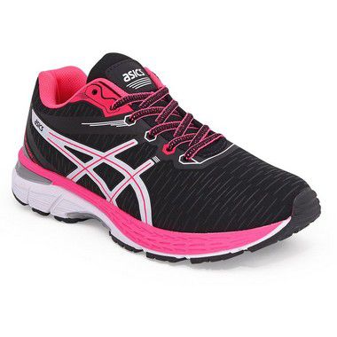 asics preto e rosa