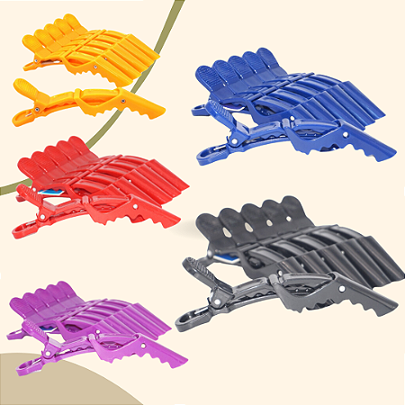 Presilha Prendedor De Cabelo Clips Tipo Bico De Pato 6 Unid