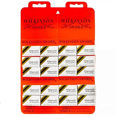 Lâmina Para Barbear Wilkinson 60 Lâminas Cartela
