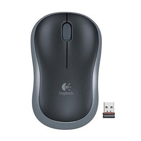 Mouse óptico sem fio M185 Cinza Logitech