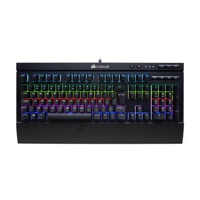 Teclado Mecânico USB Gamer K68 RGB Preto Corsair