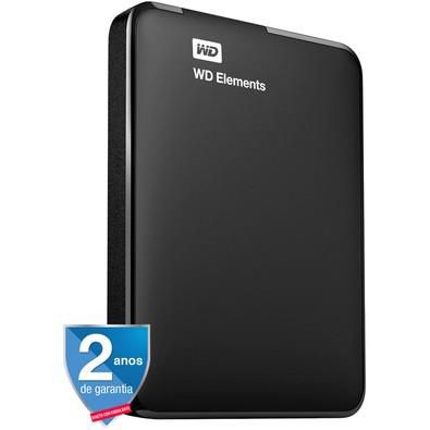 HD Externo 1tb Western Digital Elements Preto USB 3.0 Wdbuzg0010bbk